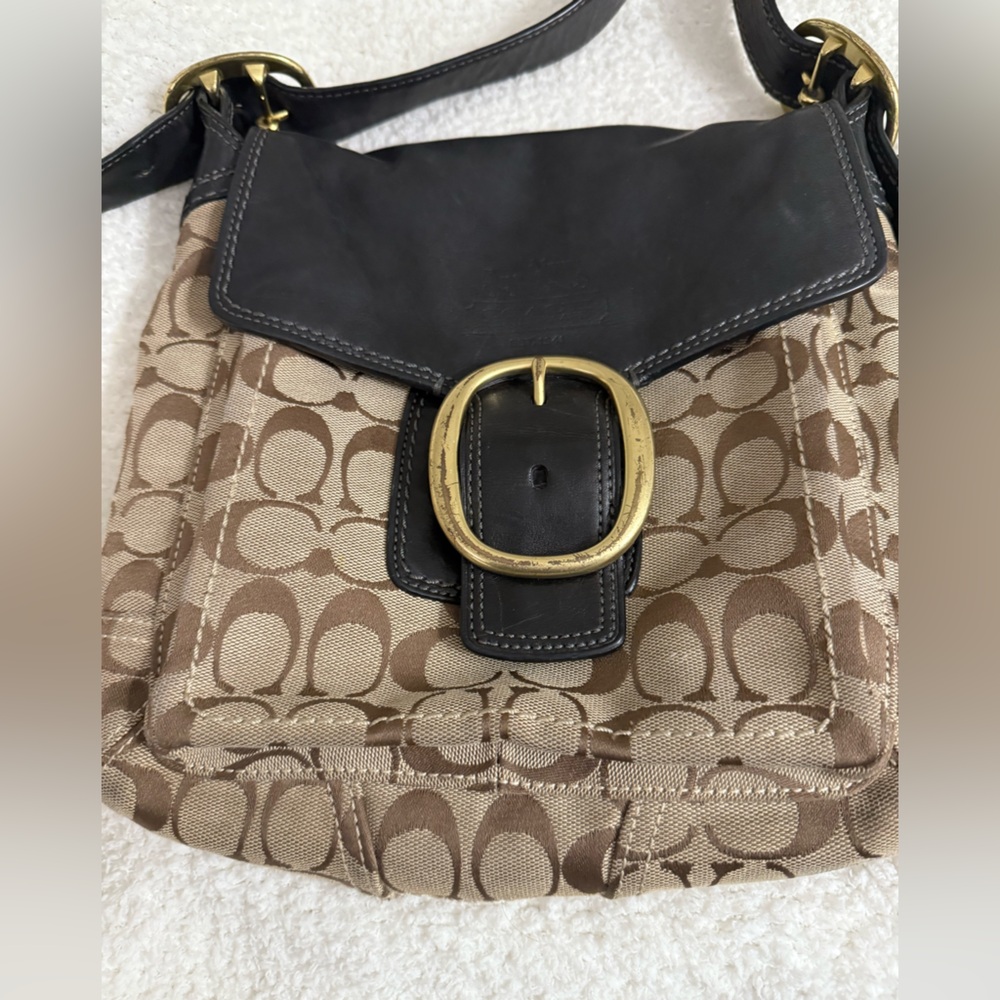 Coach Brown and Black  Legact Bleeker Signature Crossbody Bag - Picture 7 of 15